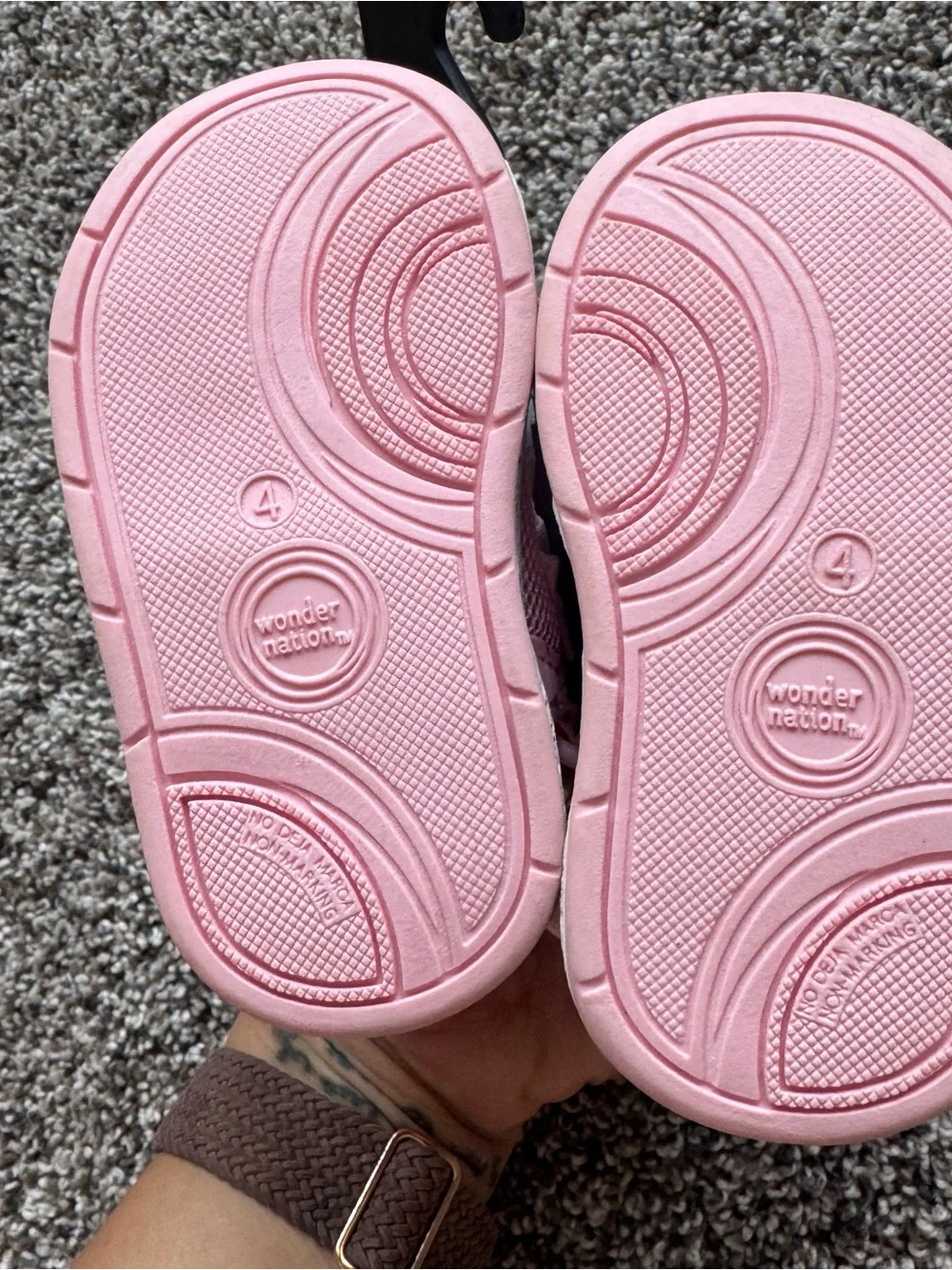 NEW Baby Girl Pink & Mint Open-Toe Velcro Sandals
